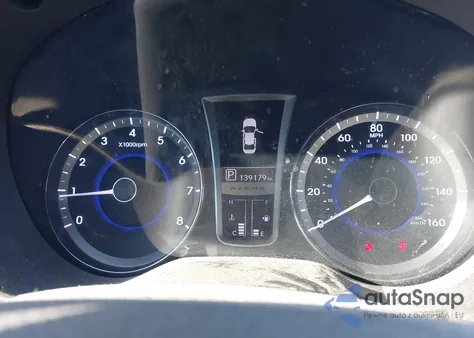 2013 Hyundai Azera z USA, uszkodzony, nr VIN KMHFG4JGXDA231217